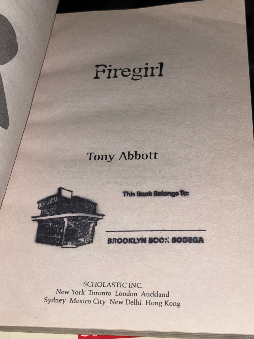 Firegirl by TONY ABBOTT Children’s Chapter Book - Picture 4 of 5